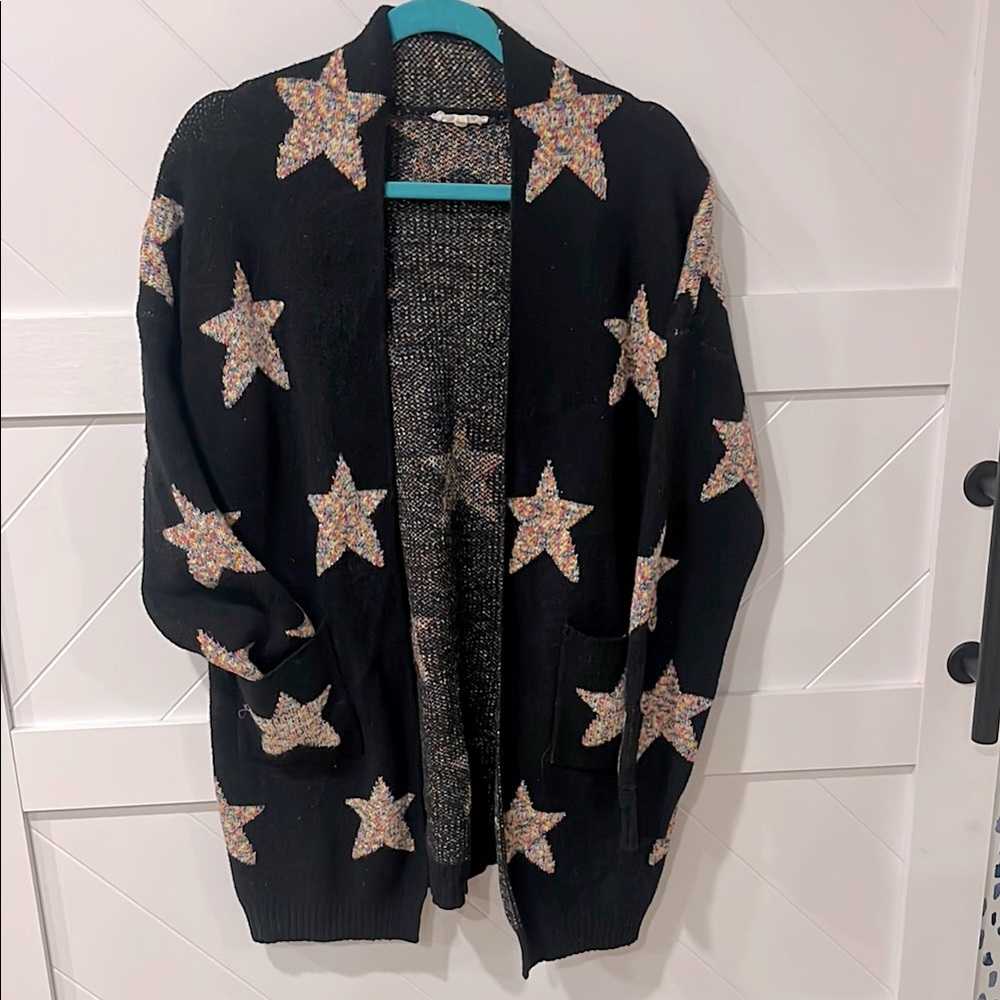 Chic Soul Black Star Cardigan